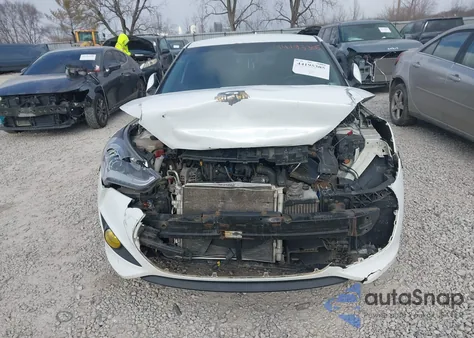 2015 Hyundai Veloster Turbo из США, поврежденный, VIN KMHTC6AE3FU223373